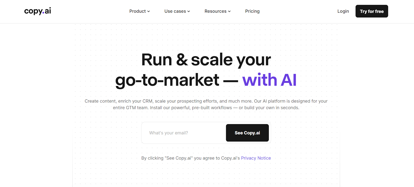 Copy.AI - An AI Writing Tool