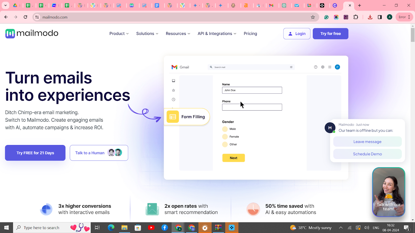 Mailmodo: Turns Emails into Experiences
