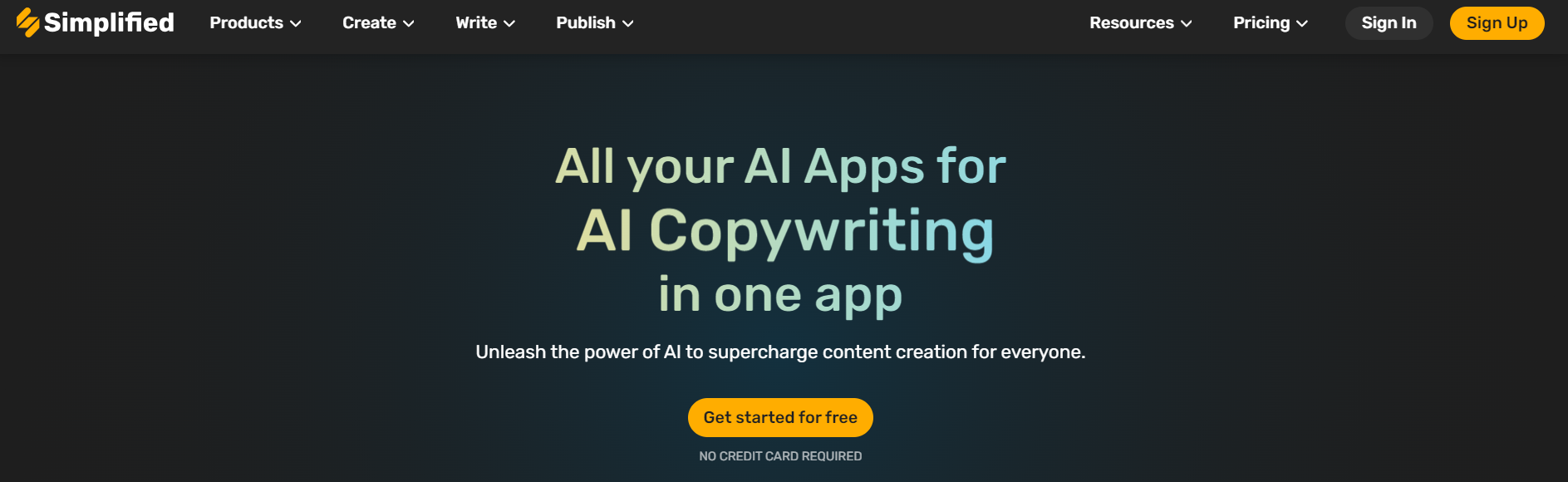 Simplified: AI Content Creation Tool