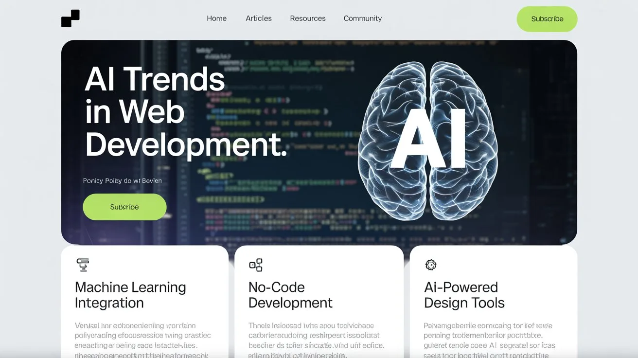 AI and Web Development: Trends for 2025