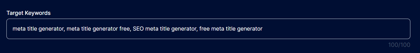 How to generate meta title with SEO meta title generator - Steps